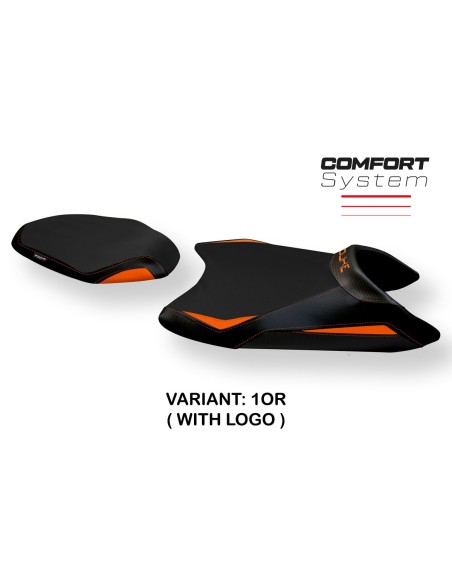 Funda de asiento compatible con KTM 790 Duke (18-20) modelo Mirano 2 comfort system