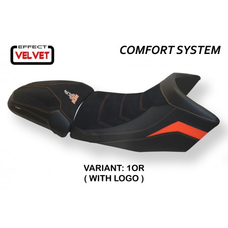 Seat cover compatible KTM 1290 Super Adventure S - T (15-20) Gaeta velvet comfort system model