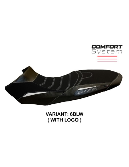 Funda de asiento compatible con KTM 1090 Adventure R (17-19) modelo Sassuolo 2 comfort system