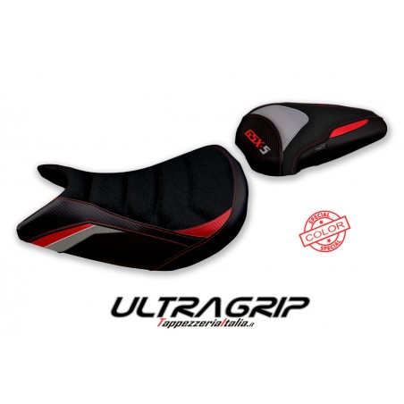 Housse de selle compatible Suzuki GSX S 1000 (15-20) modèle Mavora coloris spécial ultragrip