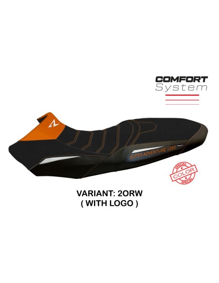 Seat cover compatible KTM 1290 Super Adventure R (17-20) Ginevra special color comfort system model