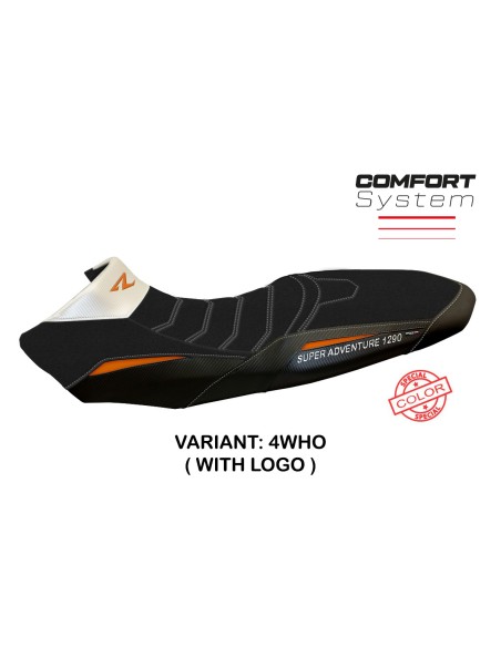 Seat cover compatible KTM 1290 Super Adventure R (17-20) Ginevra special color comfort system model