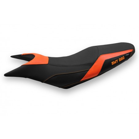 Funda de asiento compatible con KTM 990 Supermoto T (09-16) modelo Maida