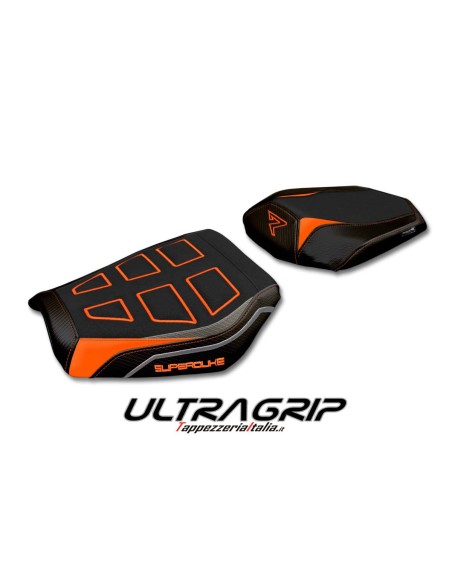 Housse de selle compatible KTM 1290 Super Duke R (20-22) modèle Delhi ultragrip