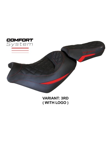 Funda de asiento compatible con Kawasaki Vulcan (14-22) modelo Taipei comfort system