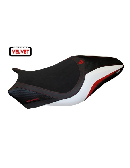 Funda de asiento compatible con Ducati Monster 797 (17-20) modelo Alzira terciopelo