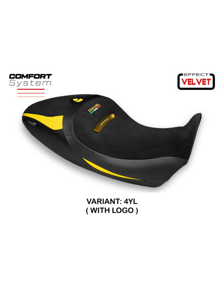 Housse de selle compatible Ducati Diavel 1260 S (19-22) modèle Costanza 1 velvet comfort system