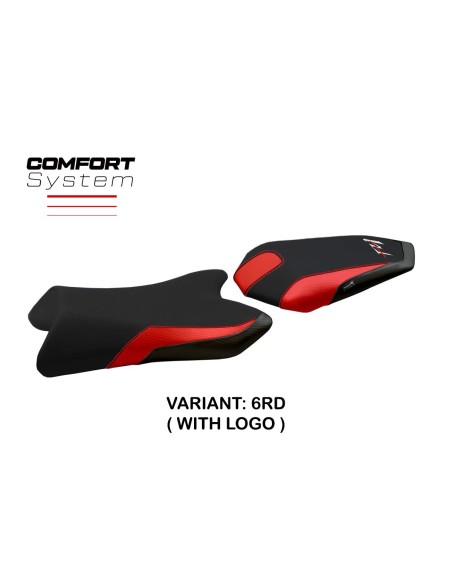 Housse de selle compatible Yamaha FZ1 (06-16) modèle Vicenza comfort system