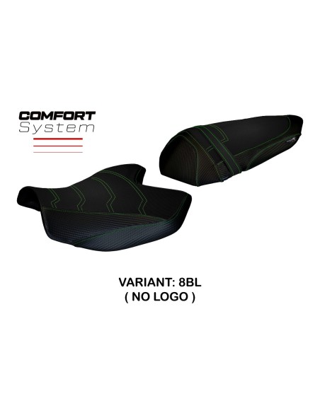 Funda de asiento compatible con Kawasaki Z 750 (07-12) modelo Amatrice 2 comfort system