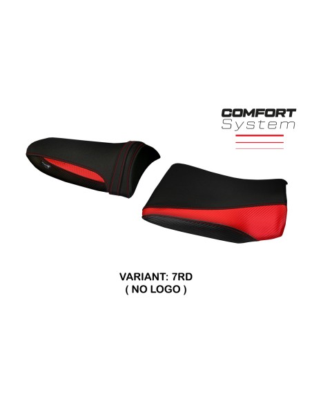 Funda de asiento compatible con Kawasaki Z 750 (03-06) modelo Pozzuoli 1 comfort system