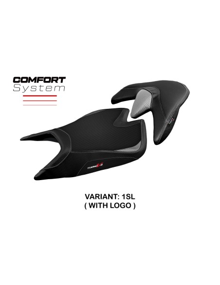 Funda de asiento compatible Aprilia Tuono V4 (21-22) modelo Zuera comfort system