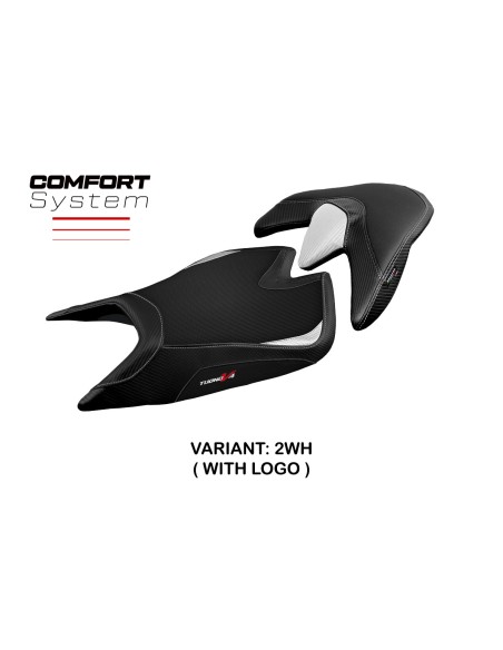 Housse de selle compatible Aprilia Tuono V4 (21-22) modèle Zuera comfort system