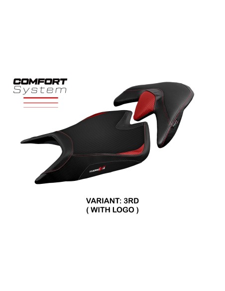 Funda de asiento compatible Aprilia Tuono V4 (21-22) modelo Zuera comfort system