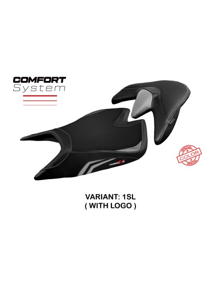 Housse de selle compatible Aprilia Tuono V4 (21-22) modèle Zuera special color comfort system