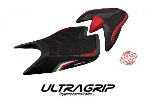 Funda de asiento compatible Aprilia Tuono V4 (21-22) modelo Zuera special color ultragrip
