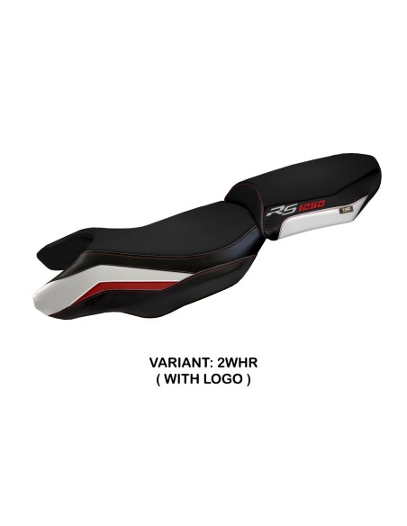 Housse de selle compatible BMW R 1250 RS (20-22) modèle Blanco