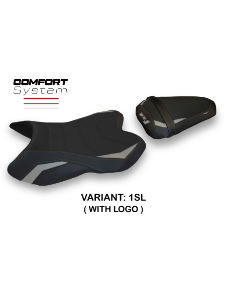 Funda de asiento compatible con Yamaha R1 (07-08) modelo Marstal 1 comfort system