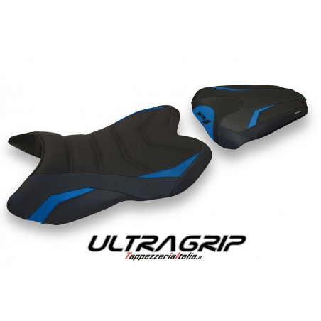 Housse de selle compatible Yamaha R1 (07-08) modèle Habay 1 ultragrip