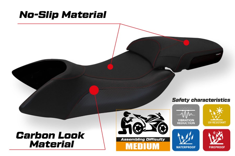 Funda de asiento compatible Aprilia Mana 850 (07-16) modelo Bali 1