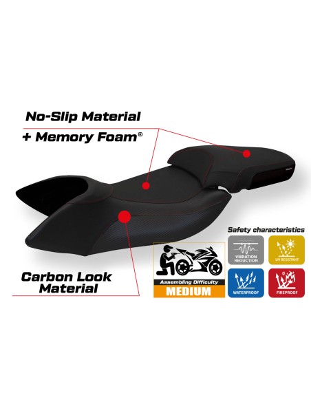 Rivestimento sella compatibile Aprilia Mana 850 (07-16) modello Praya 1 comfort system