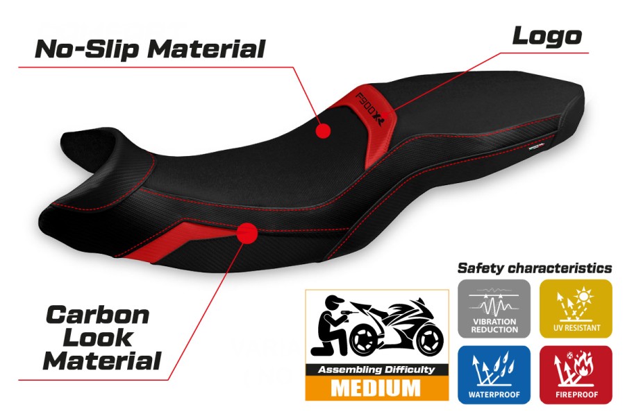 Rivestimento sella compatibile BMW F 900 XR (19-22) modello Arima