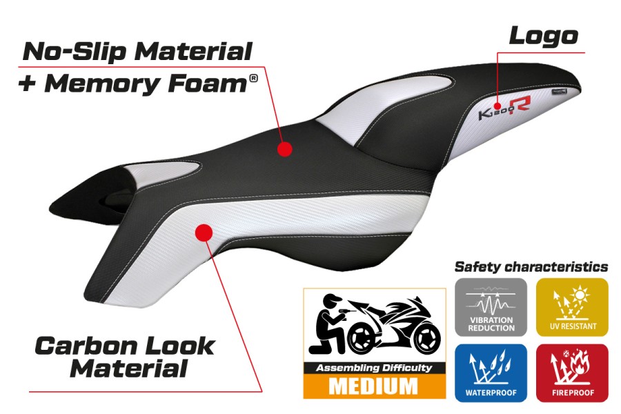 Seat cover compatible BMW K 1200 R (05-08) Boston model