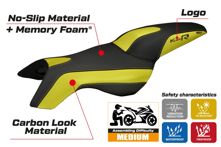 Rivestimento sella compatibile BMW K 1200 R (05-08) modello Boston