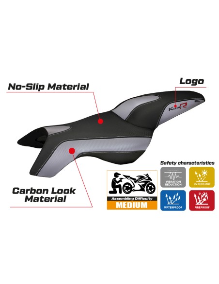 Rivestimento sella compatibile BMW K 1300 R (09-16) modello Boston