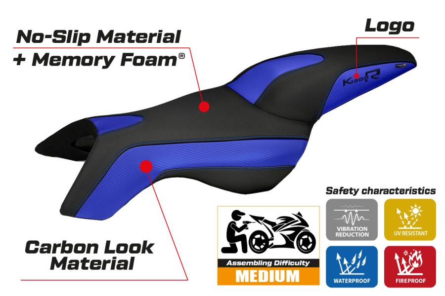 Rivestimento sella compatibile BMW K 1300 R (09-16) modello Boston