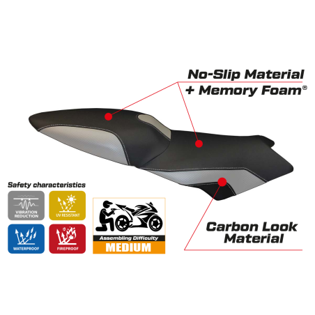 Sitzbezug kompatibel BMW K 1200 S (04-08) Modell Lariano 2 comfort system