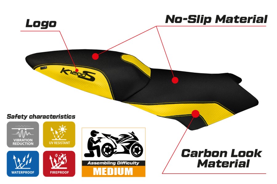 Rivestimento sella compatibile BMW K 1200 S (04-08) modello Lariano 2