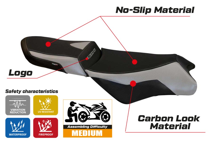 Seat cover compatible BMW K 1300 GT (09-11) Anapa 1 comfort system model