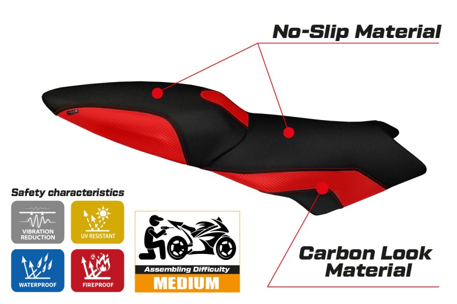 Seat cover compatible BMW K 1300 S (09-16) Lariano 2 model