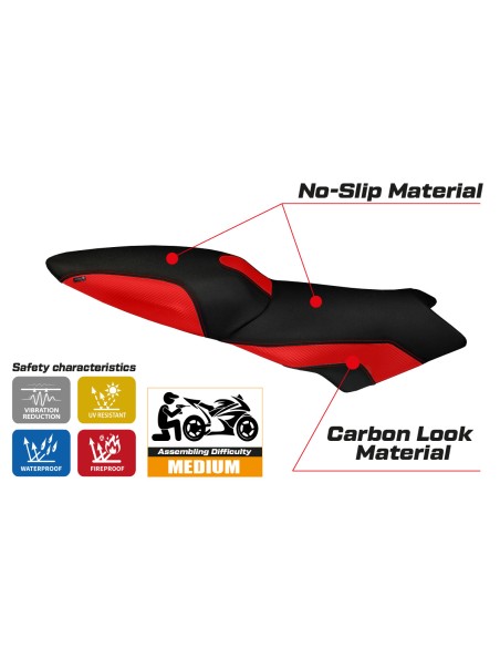 Seat cover compatible BMW K 1300 S (09-16) Lariano 2 model