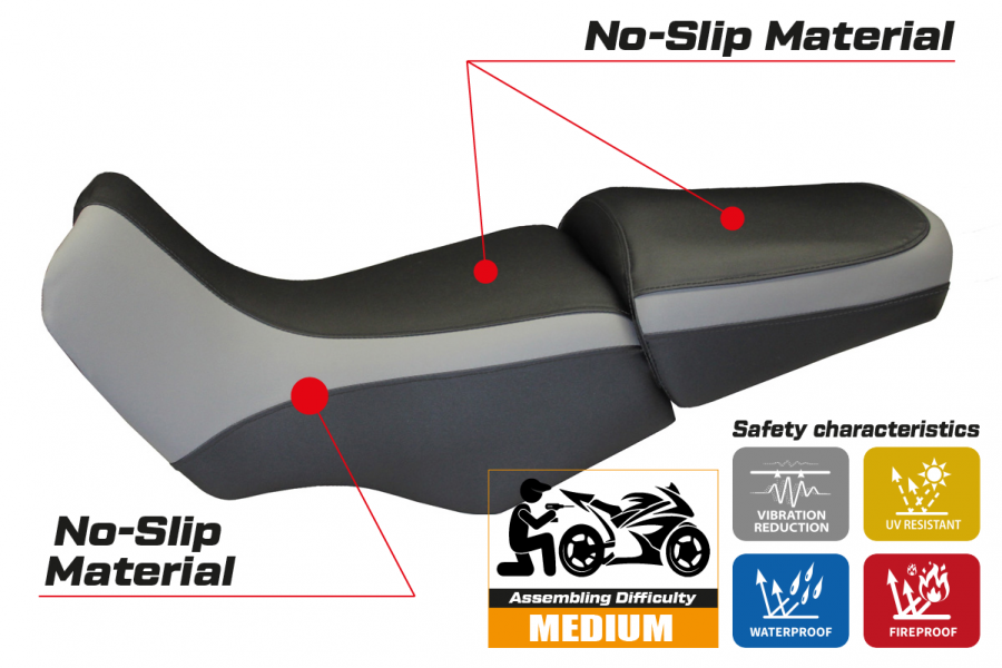Rivestimento sella compatibile BMW R 1100/1150 GS (94-03) modello Pisa Basic