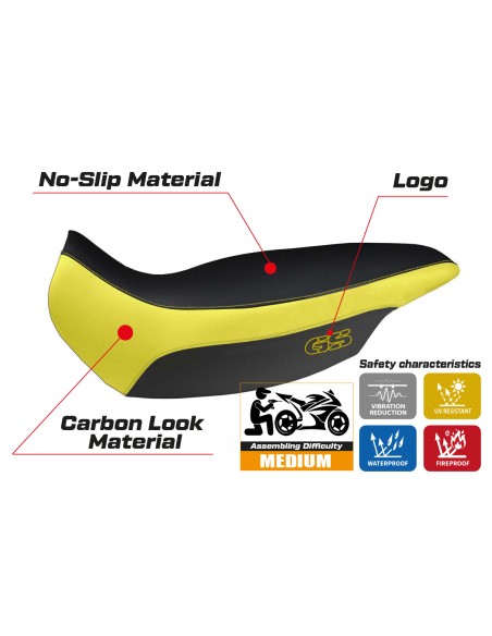 Rivestimento sella compatibile BMW R 1150 GS Adventure (02-06) modello Giarre