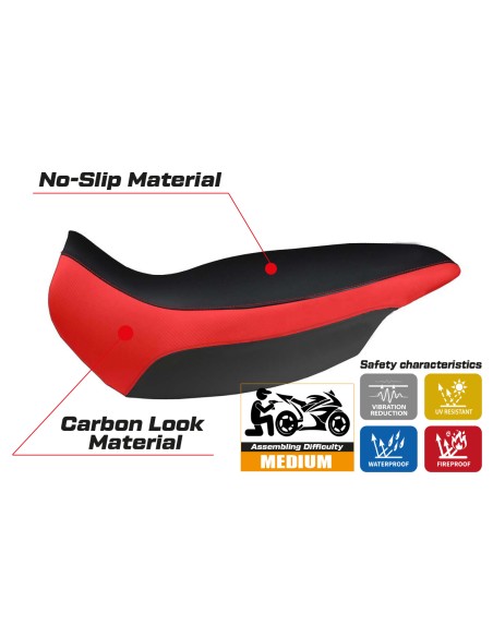 Housse de selle compatible BMW R 1150 GS Adventure (02-06) modèle Giarre