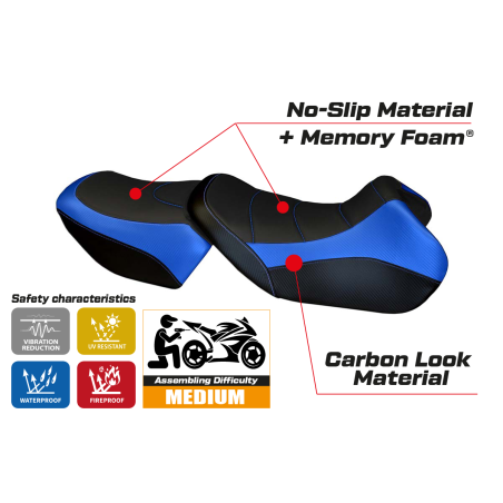 Rivestimento sella compatibile BMW R 1150 RT (00-06) modello Martinafranca comfort system