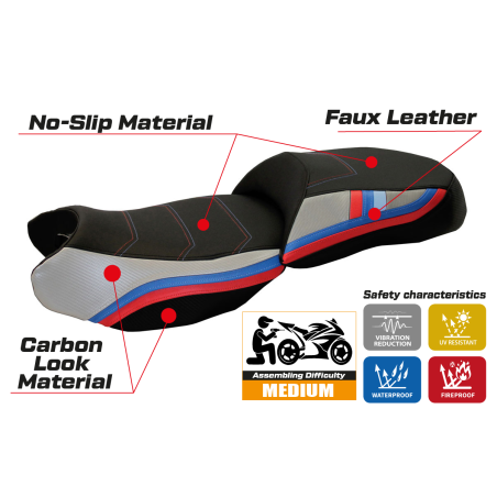 Seat cover compatible BMW R 1200 GS (13-18) Exclusive Anniversary model