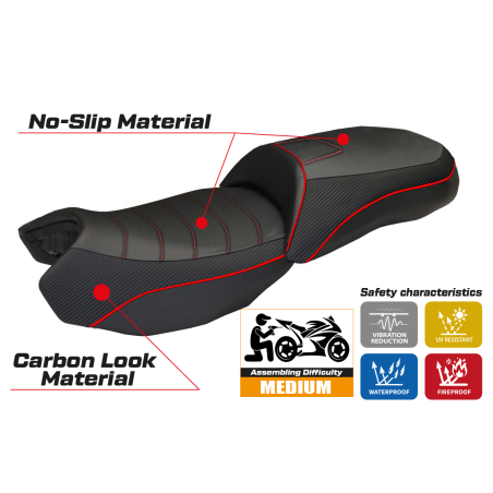 Rivestimento sella compatibile BMW R 1200 GS (13-18) modello Ortigia Bord 2 comfort system