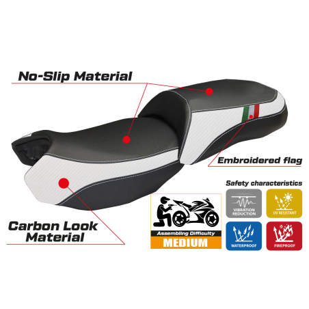Seat cover compatible BMW R 1200 GS (13-18) Ortigia Trico model