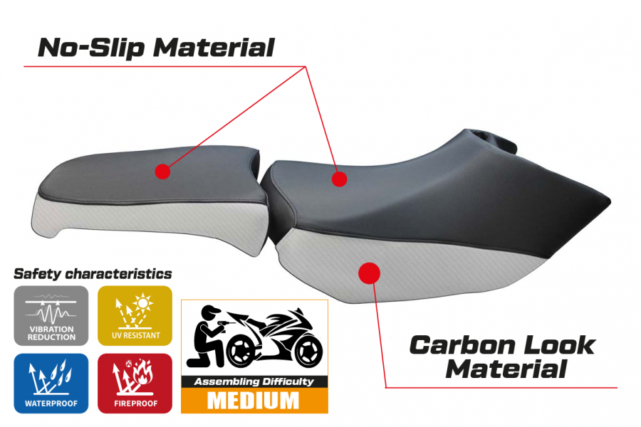 Sitzbezug passend für BMW R 1200 GS Adventure (06-12) Basismodell