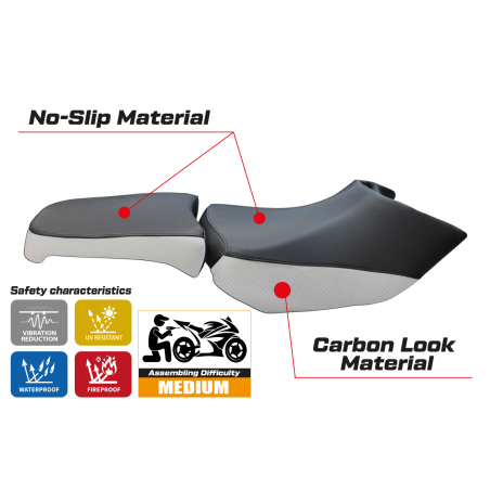 Rivestimento sella compatibile BMW R 1200 GS Adventure (06-12) modello Basic