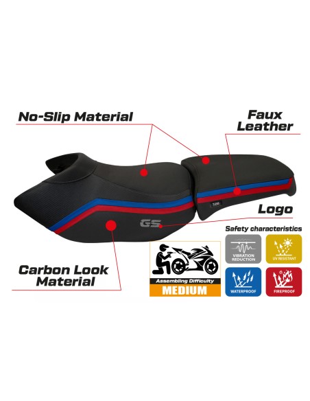 Seat cover compatible BMW R 1200 GS Adventure (06-12) Ionia 1 model