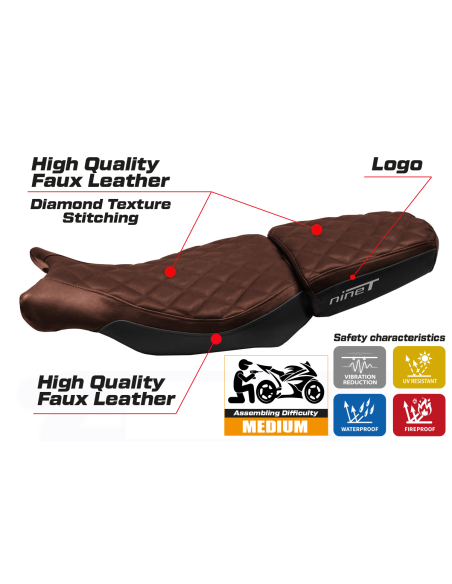 Seat cover compatible BMW R 1200 NINE T (14-22) Arnes model