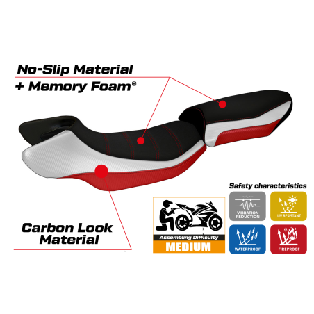 Seat cover compatible BMW R 1200 RS (15-19) Aurelia Special Color RS comfort system model