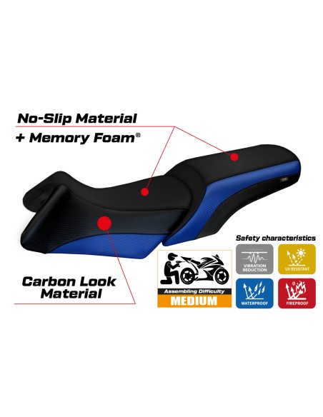 Seat cover compatible BMW R 1200 RT (06-13) Roberto model