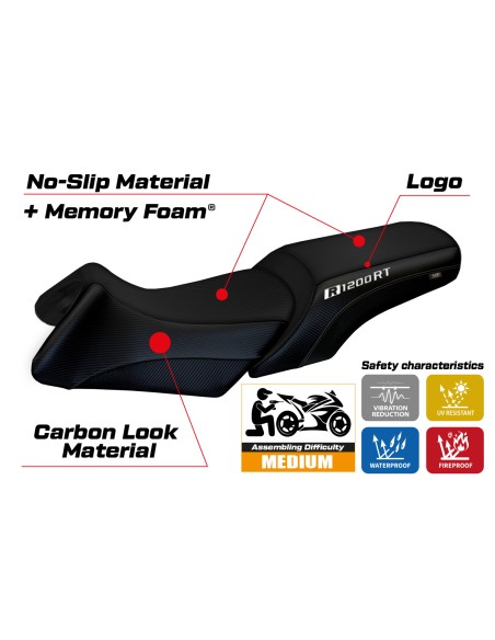 Sitzbezug kompatibel BMW R 1200 RT (06-13) Modell Roberto