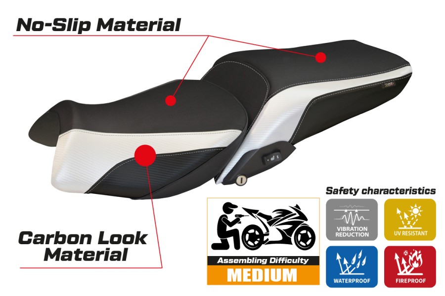 Sitzbezug kompatibel BMW R 1200 RT (14-18) Modell Olbia 1
