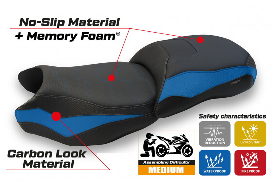 Sitzbezug kompatibel BMW R 1250 GS (19-22) Modell Jachal comfort system